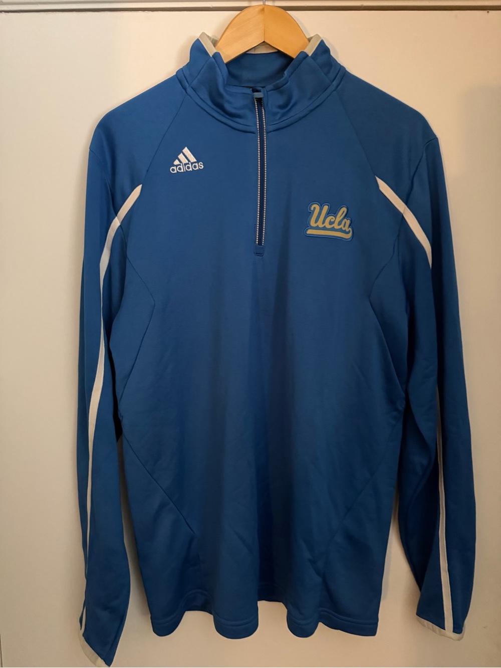 adidas UCLA Climalite Athletic 1/4 zip Pullover